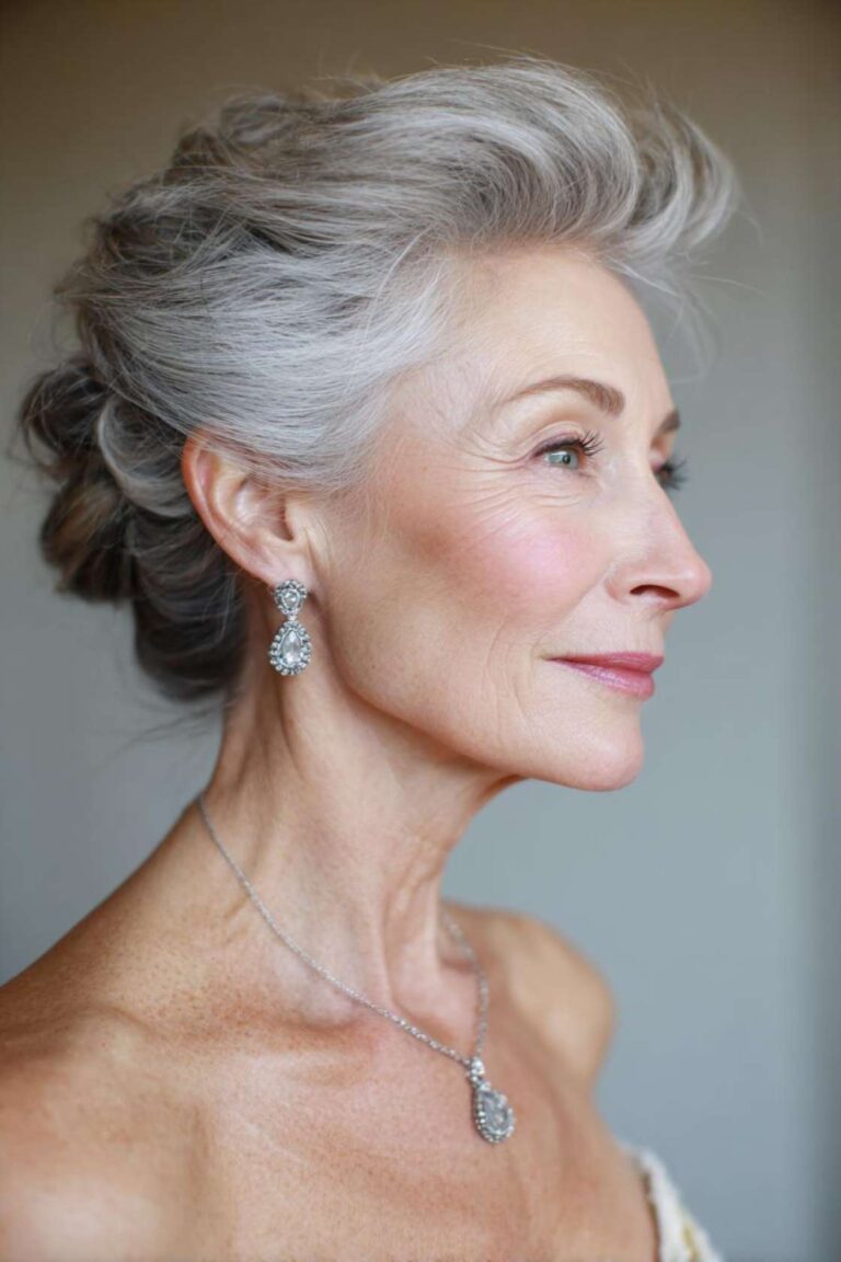 The Groom's Guiding Light: 10+ Radiant Hairstyles for a Proud Mother's Momentous Day.