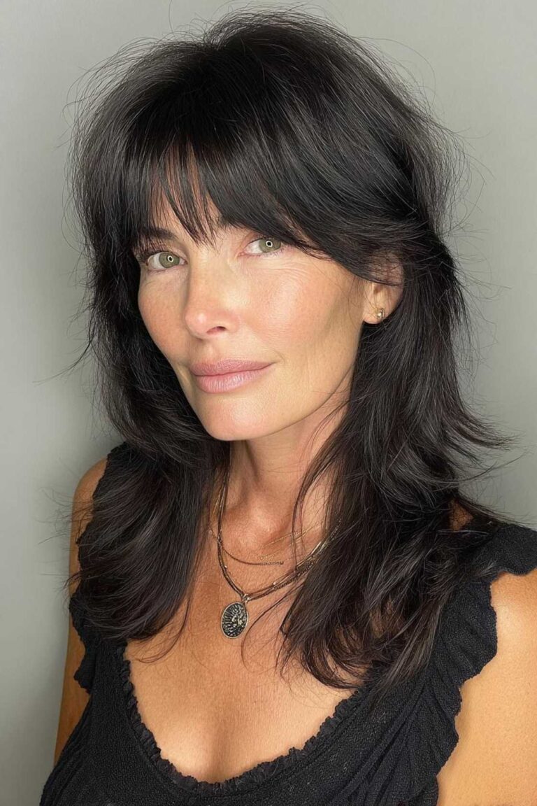 Chic Layers, Easy Style: 13+ Shag Hair Ideas Women Over 50 Are Loving Now