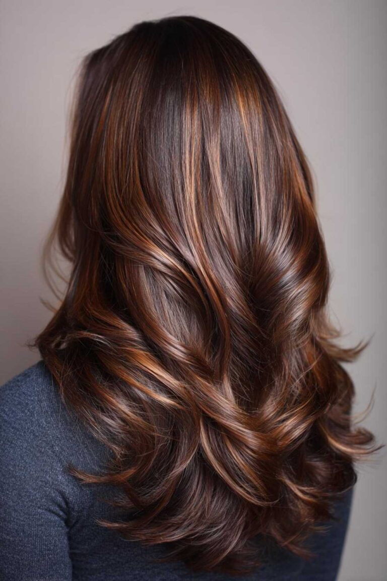 Dark Hair, Bright Flair: 14+ Stunning Streaked Color Ideas You’ll Want to Try