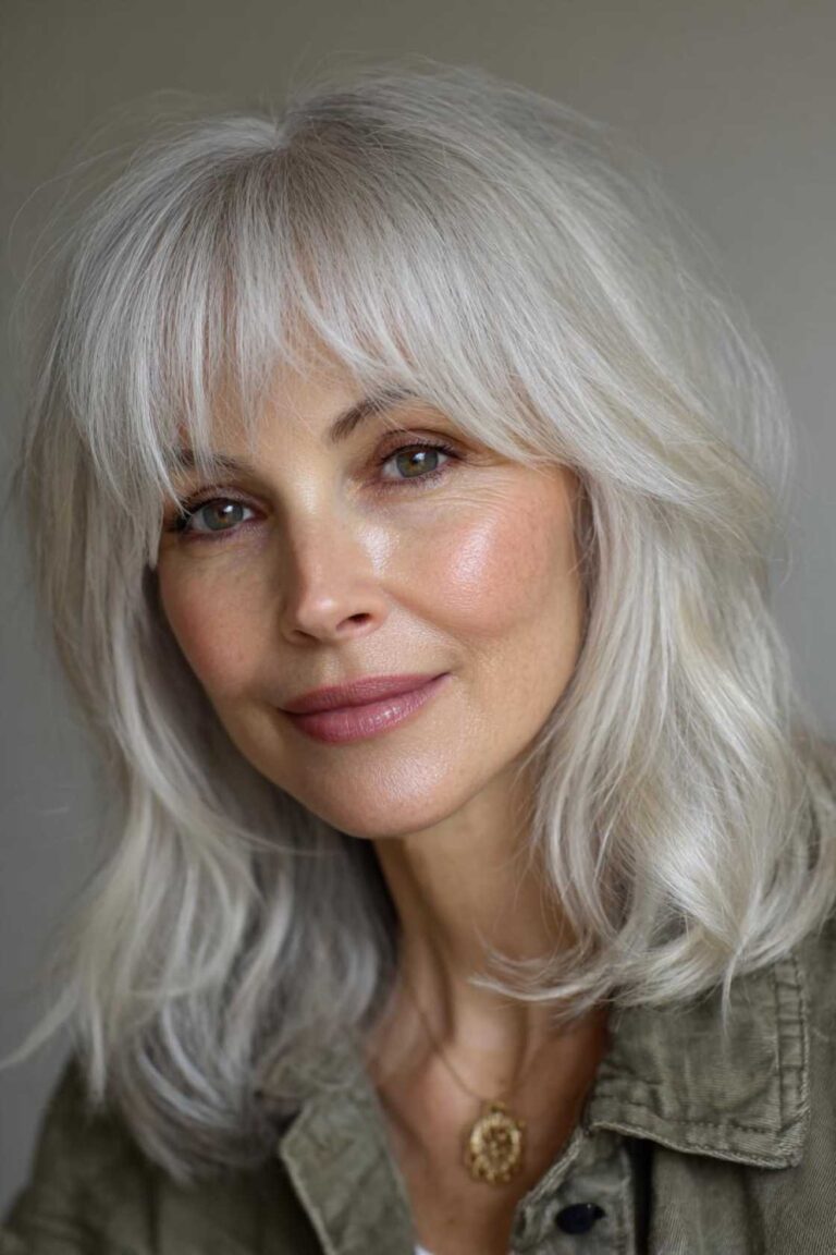 Fresh & Flattering: 12+ Hairstyles with Bangs That Suit Women Over 50 Beautifully Fresh & Flattering: 12+ Hairstyles with Bangs That Suit Women Over 50 Beautifully