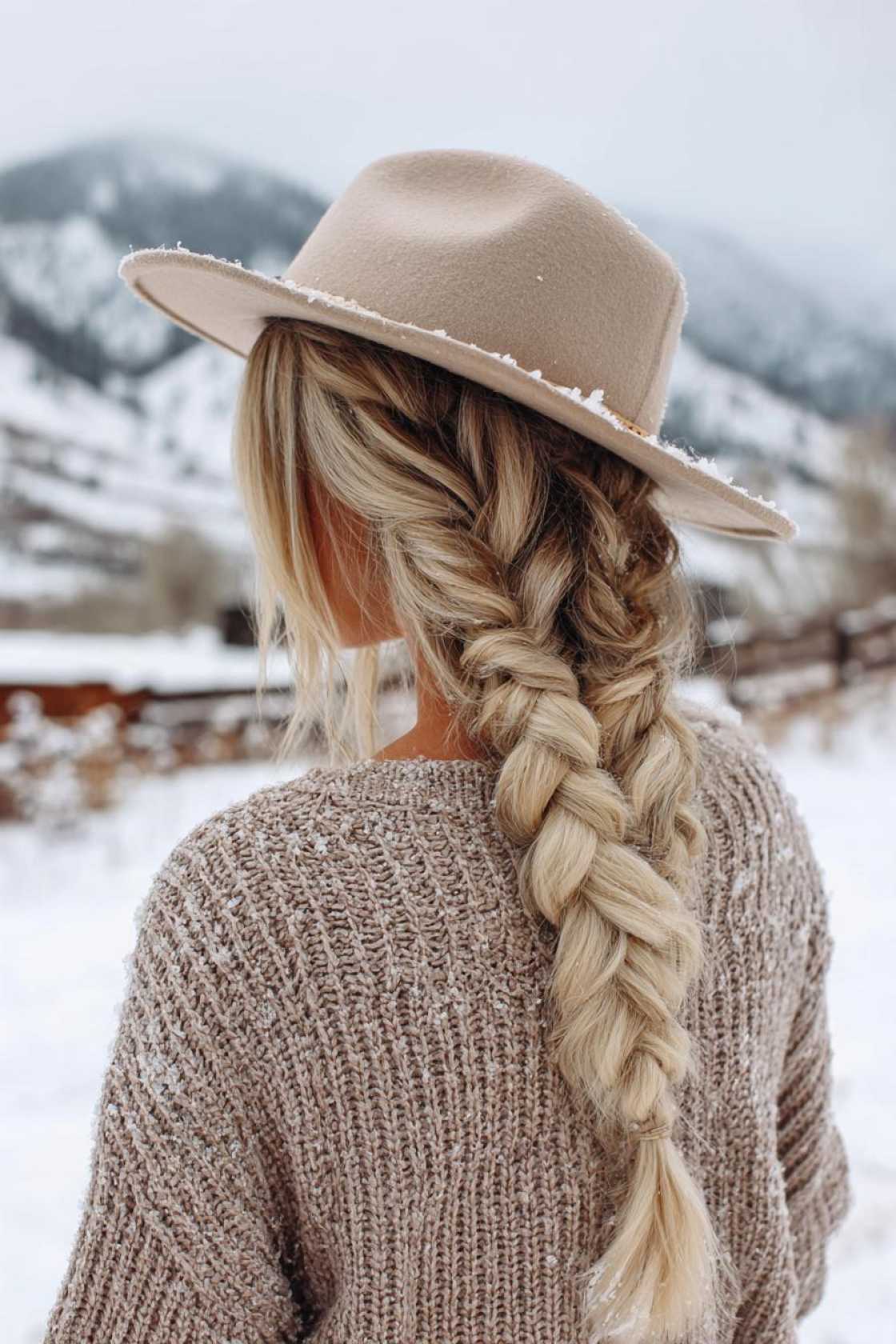 From Beanie-Proof Braids to Sleek Buns: 13+ Winter Hair Ideas to Try - 1. The Beanie-Proof Braid
