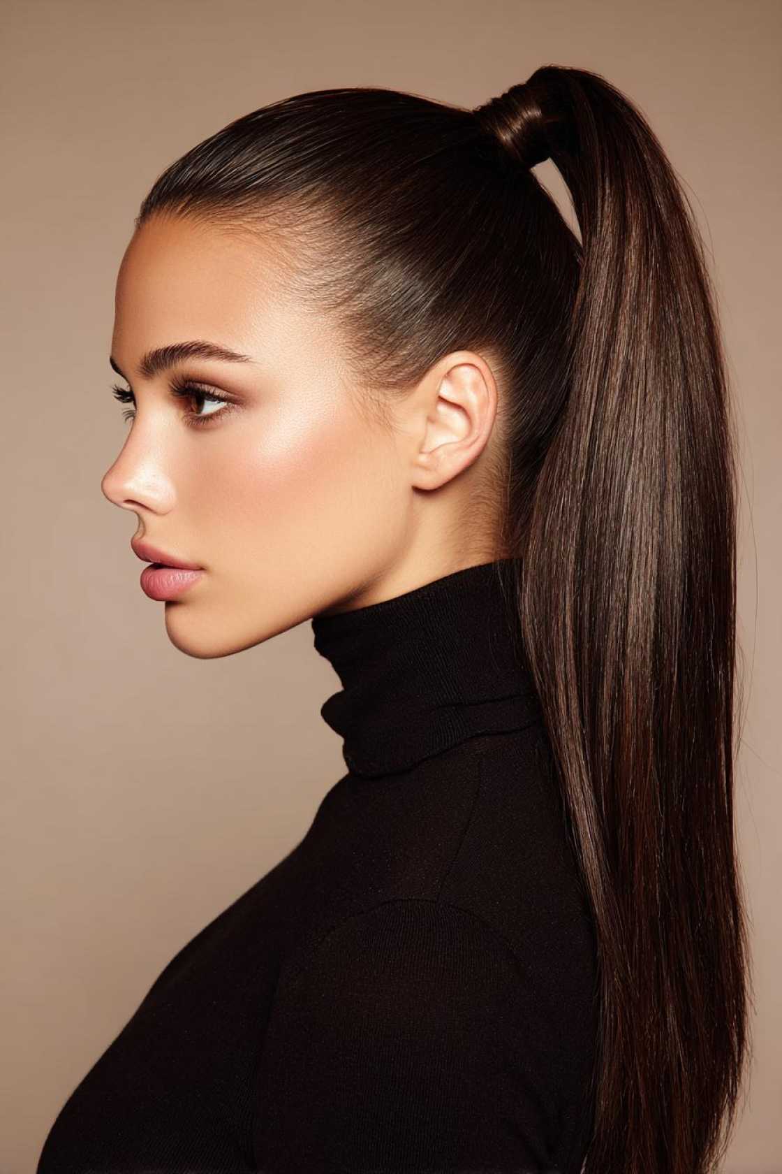 From Beanie-Proof Braids to Sleek Buns: 13+ Winter Hair Ideas to Try - 13. The Sleek High Ponytail
