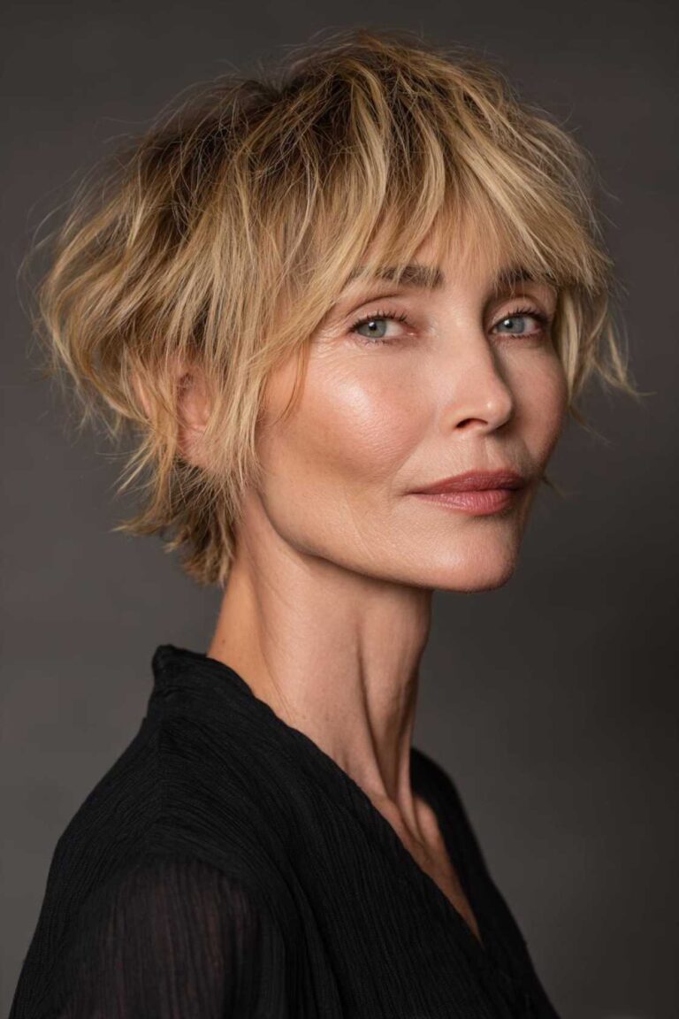 Modern & Chic: 13+ Bangs Hairstyles That Flatter Women Over 50 Beautifully