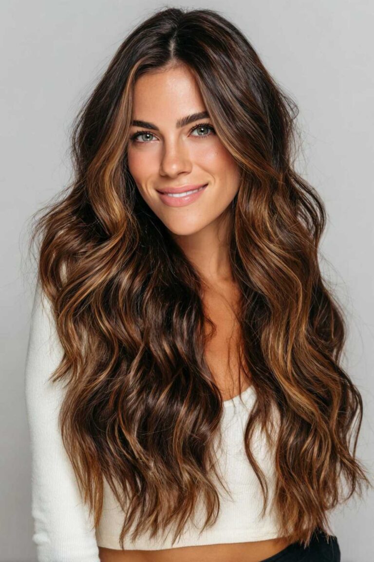 Warm Up Your Look: 12+ Fall Highlight Ideas That Flatter Brown Hair Beautifully
