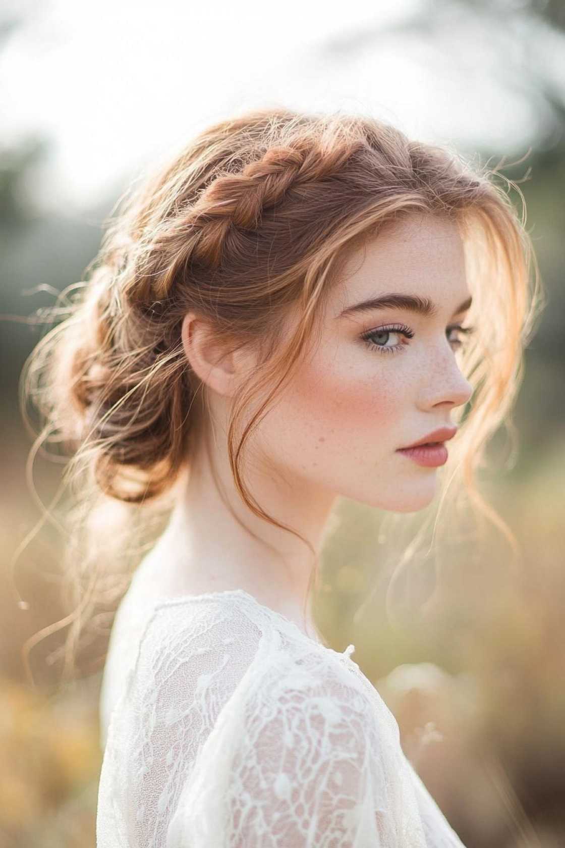 12+ Romantic Fall Updos Perfect for Weddings and Special Occasions 2025 - Romantic Fall Updo #3: Messy Braided Upd