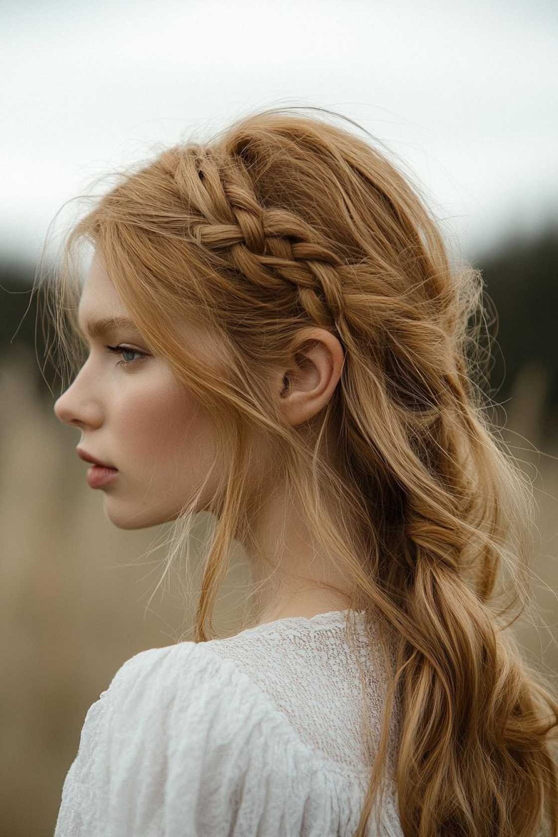 From Hobby to Art: 13+ Breathtaking Braided Hairstyles from a Swedish Styling Pro - 10. The Boho Braid (Half-Up, Half-Down)