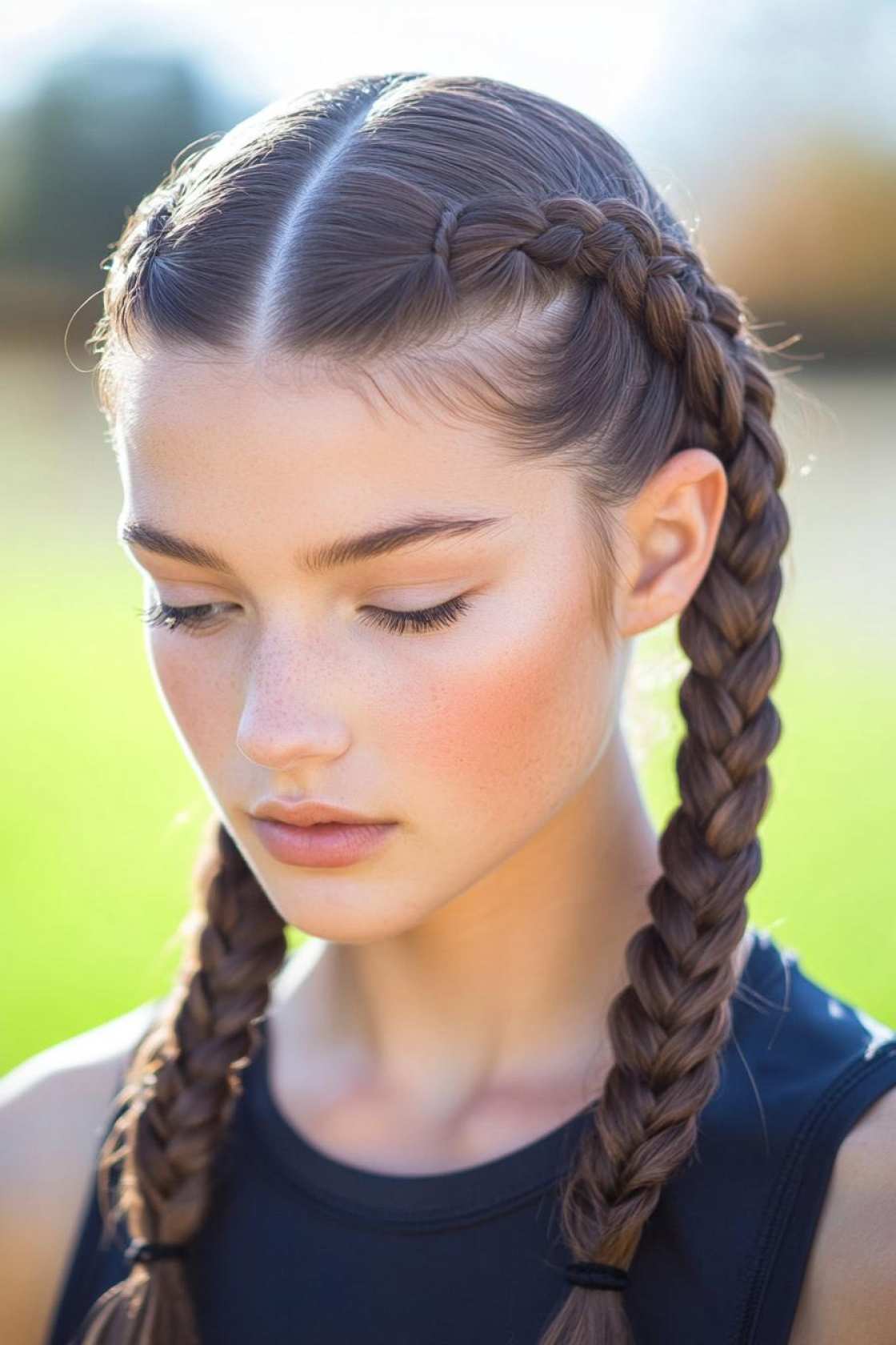 From Hobby to Art: 13+ Breathtaking Braided Hairstyles from a Swedish Styling Pro - 8. The Boxer Braid (Double Dutch Braids)