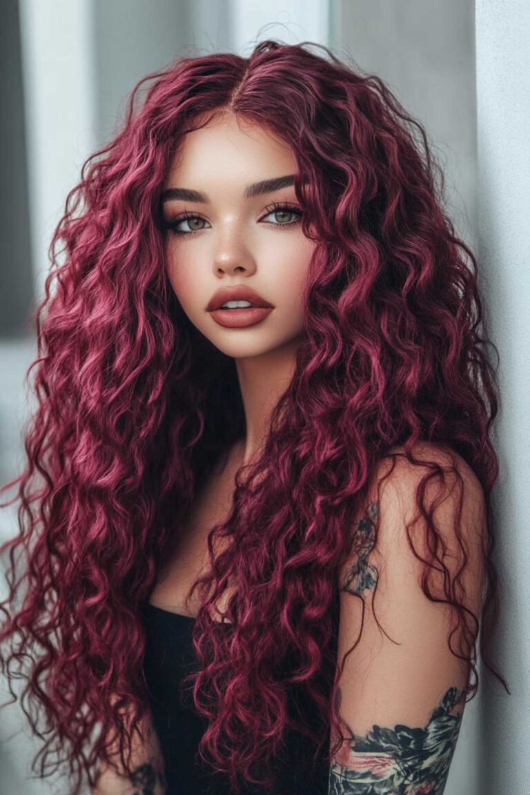 Shine Bright: 14+ Highlighted Long Curly Wig Ideas in Black, Maroon & More Shine Bright: 14+ Highlighted Long Curly Wig Ideas in Black, Maroon & More
