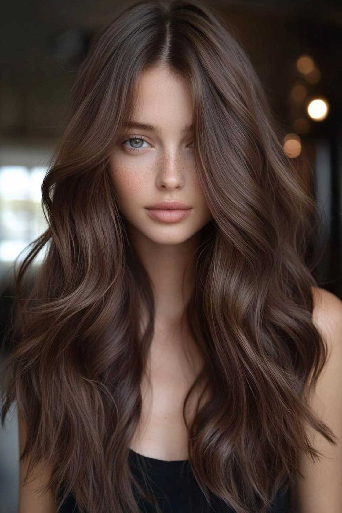 Stunning Shine: 12+ Hair Color Ideas Every Brunette Needs to Try This Season - 9. Dark Mocha with Ash Tones