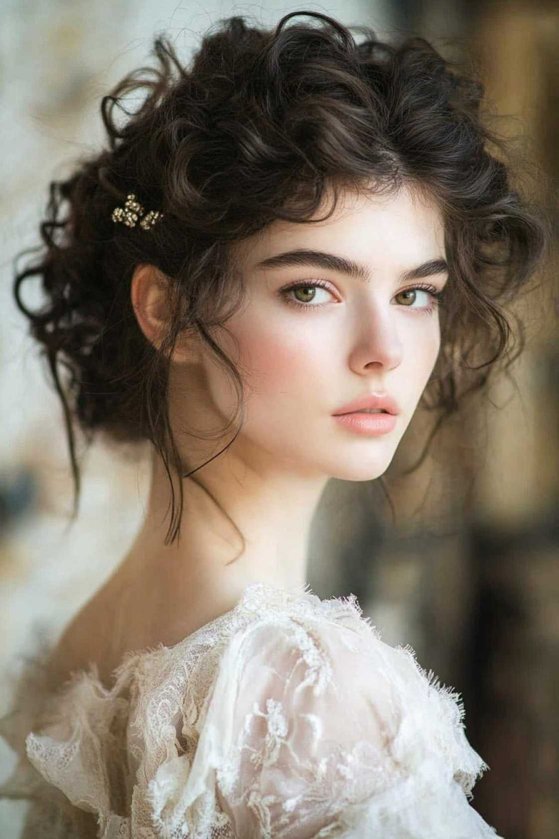 Divine Beauty: 12+ Greek Goddess Hairstyles That Bring Ancient Glamour to Life - 3. Calliope's Poetic Curls