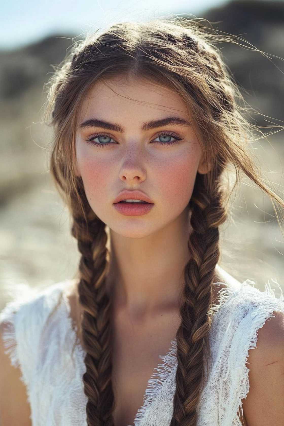 Divine Beauty: 12+ Greek Goddess Hairstyles That Bring Ancient Glamour to Life - 6. Demeter's Earthy Braids