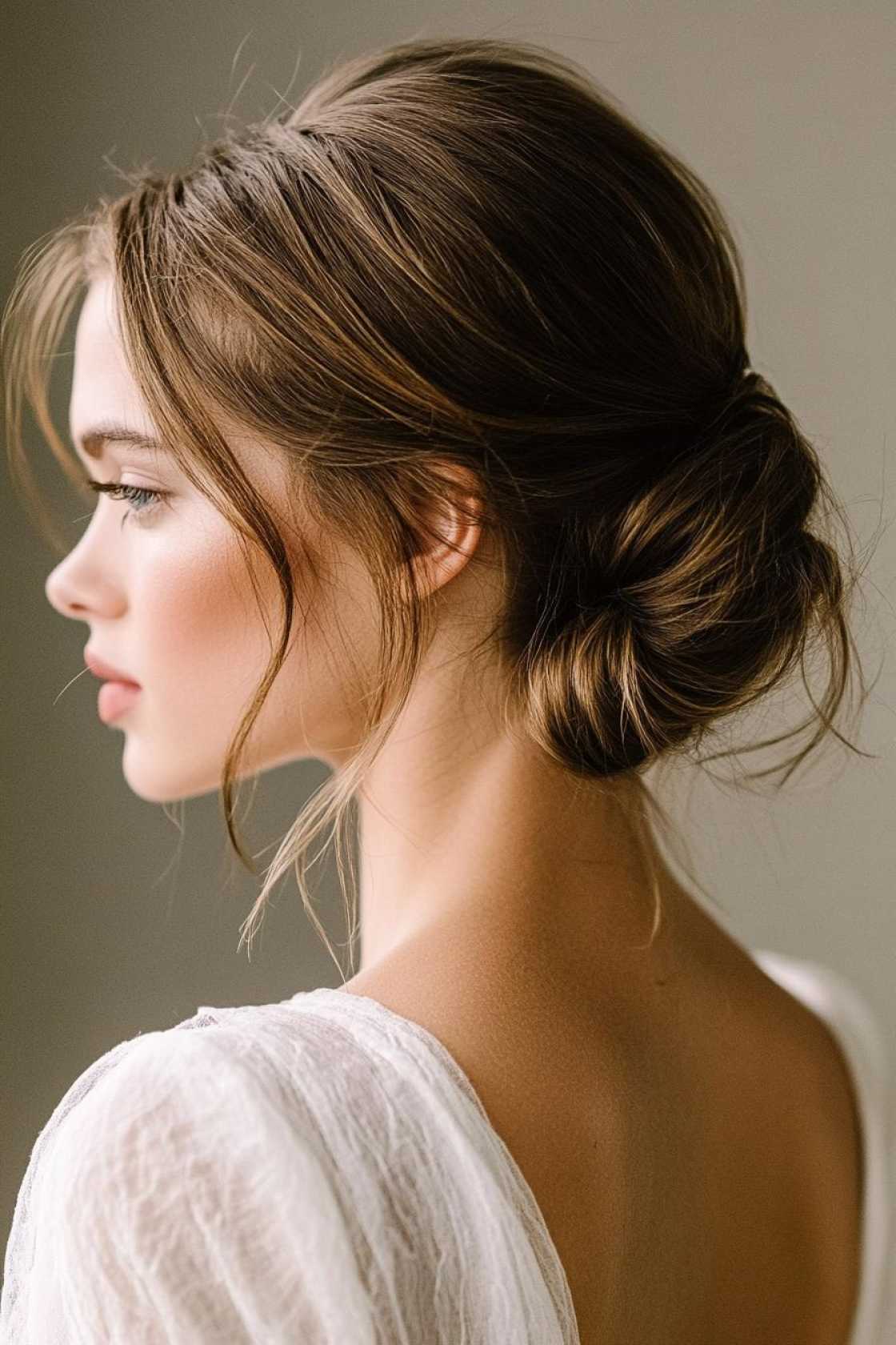 From Polished Updos to Soft Waves: 13+ Gala Hair Ideas That Steal the Spotlight - 3. The Textured Low Bun