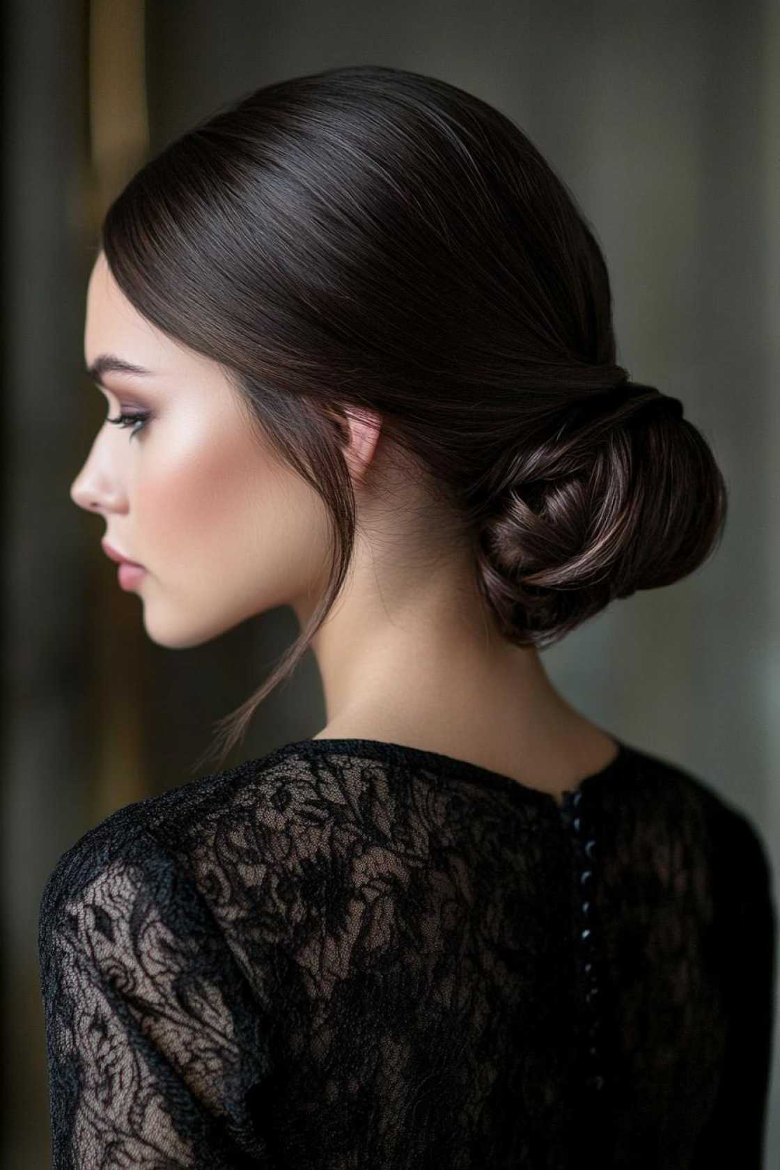 From Polished Updos to Soft Waves: 13+ Gala Hair Ideas That Steal the Spotlight - 14. The Sleek Low Bun