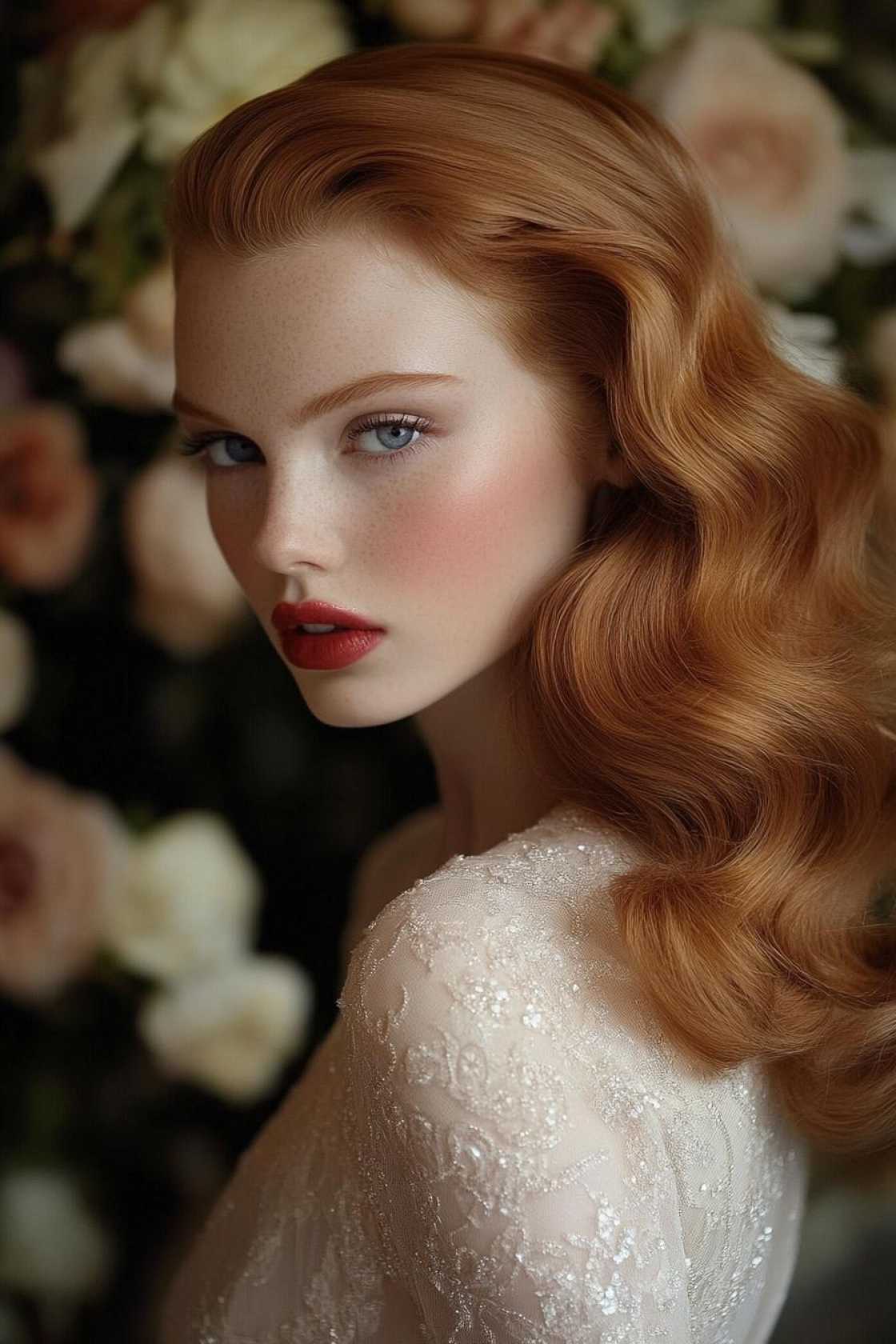 From Polished Updos to Soft Waves: 13+ Gala Hair Ideas That Steal the Spotlight - 13. Voluminous Hollywood Waves