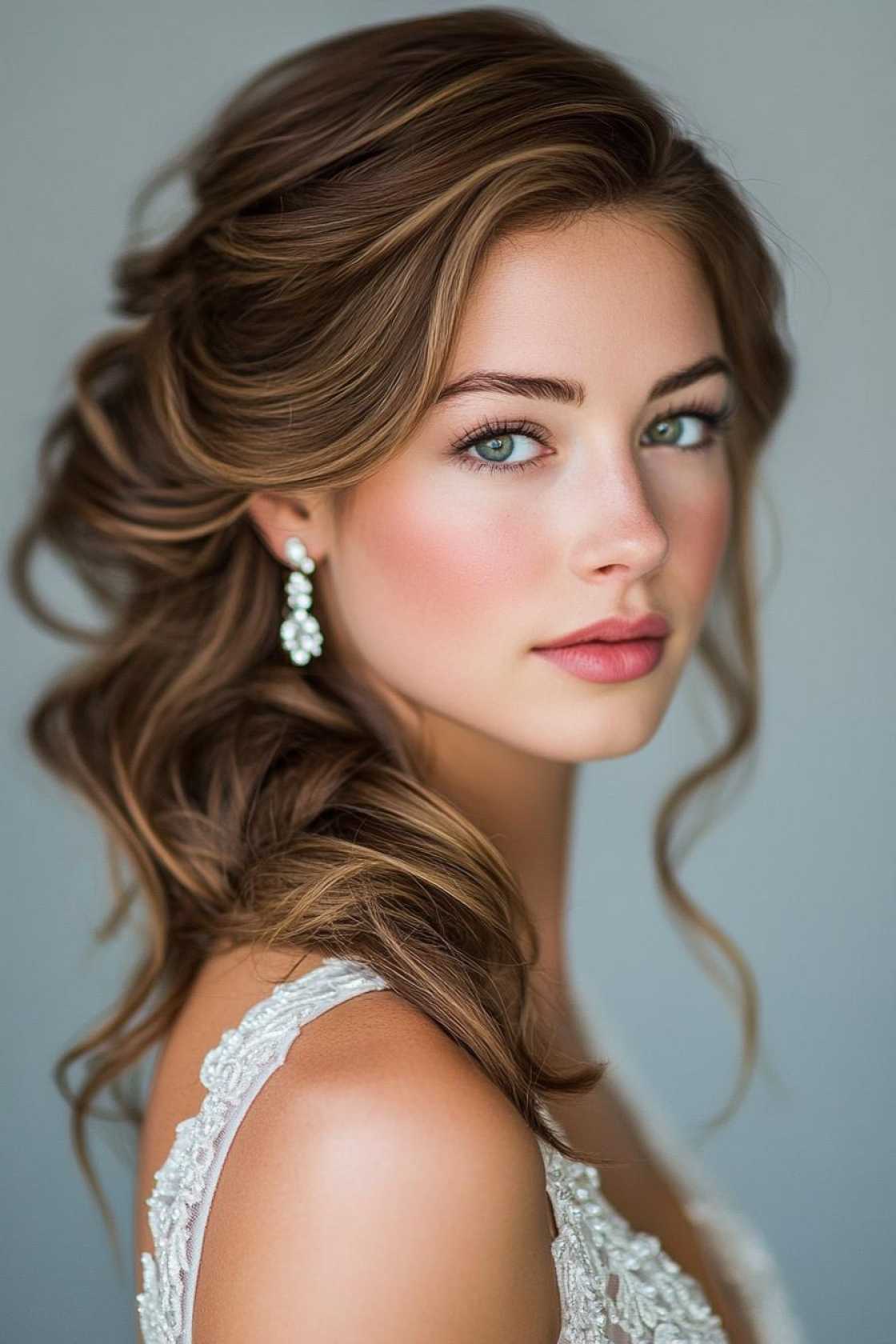 From Polished Updos to Soft Waves: 13+ Gala Hair Ideas That Steal the Spotlight - 9. Side-Swept Glamour