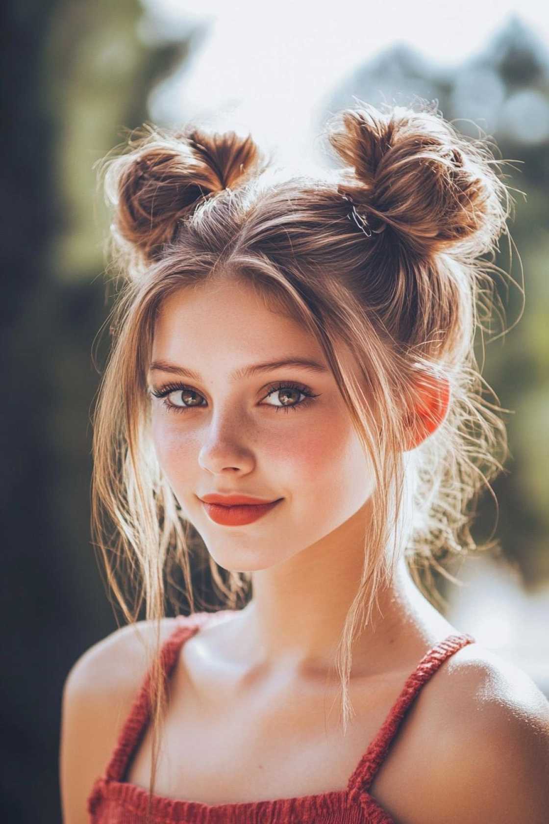 Game Day Ready: 12+ Cheerleader Hairstyles That Keep You Cute and Confident - 8. Space Buns