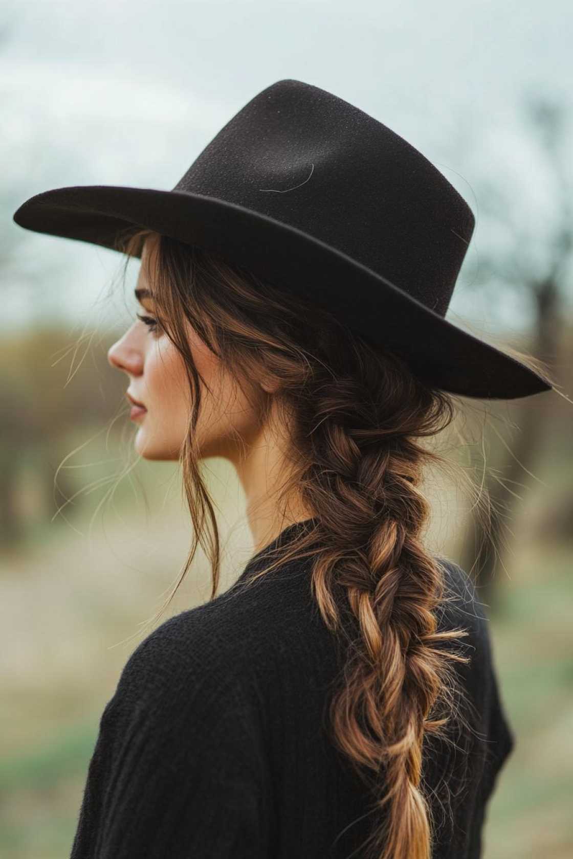 Rodeo Ready: 12+ Cowgirl Hairstyles That Blend Country Charm with Modern Style - 10. The Side Braid with Texture