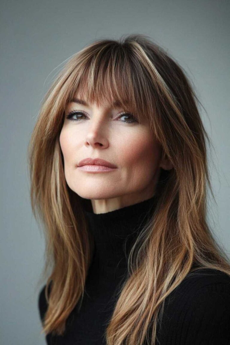 Soft & Sophisticated: 13+ Hairstyles with Bangs That Add Volume and Elegance After 50 Soft & Sophisticated: 13+ Hairstyles with Bangs That Add Volume and Elegance After 50