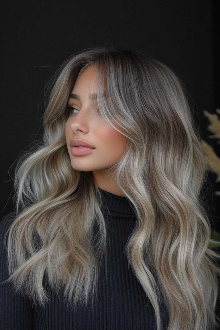 Contrast Chic: 12+ Ash Blonde Highlights That Make Dark Hair Pop Contrast Chic: 12+ Ash Blonde Highlights That Make Dark Hair Pop