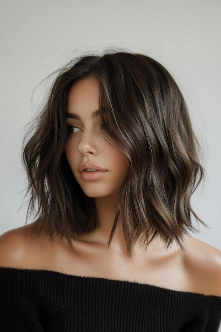 Messy Yet Polished: 13+ Lob Styles with Edge and Volume Messy Yet Polished: 13+ Lob Styles with Edge and Volume