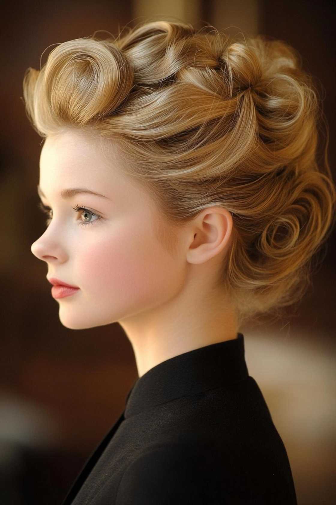 Playful & Adorable: 12+ Cindy Lou Who Hair Ideas Perfect for Kids and Holiday Events - 2. The Elegant Updo with a Hint of Who
