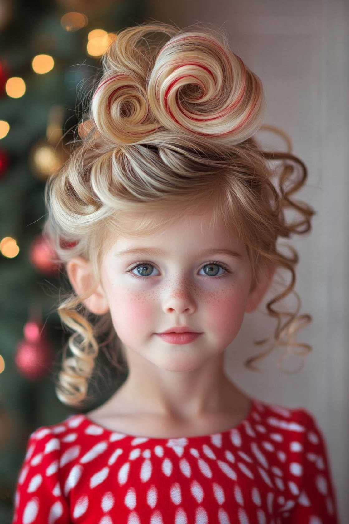 Playful & Adorable: 12+ Cindy Lou Who Hair Ideas Perfect for Kids and Holiday Events - 12. The Classic Cindy Lou Who Swirl
