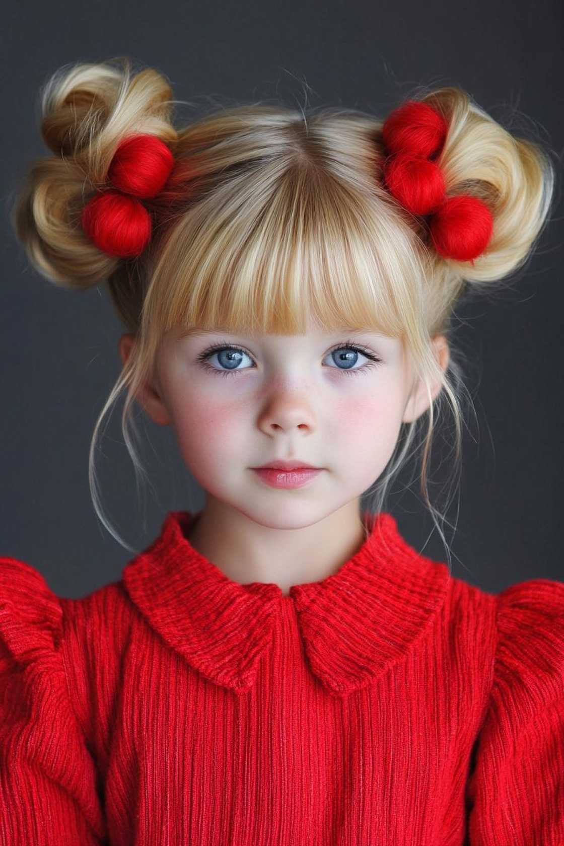 Playful & Adorable: 12+ Cindy Lou Who Hair Ideas Perfect for Kids and Holiday Events - 8. The Double Bump Delight