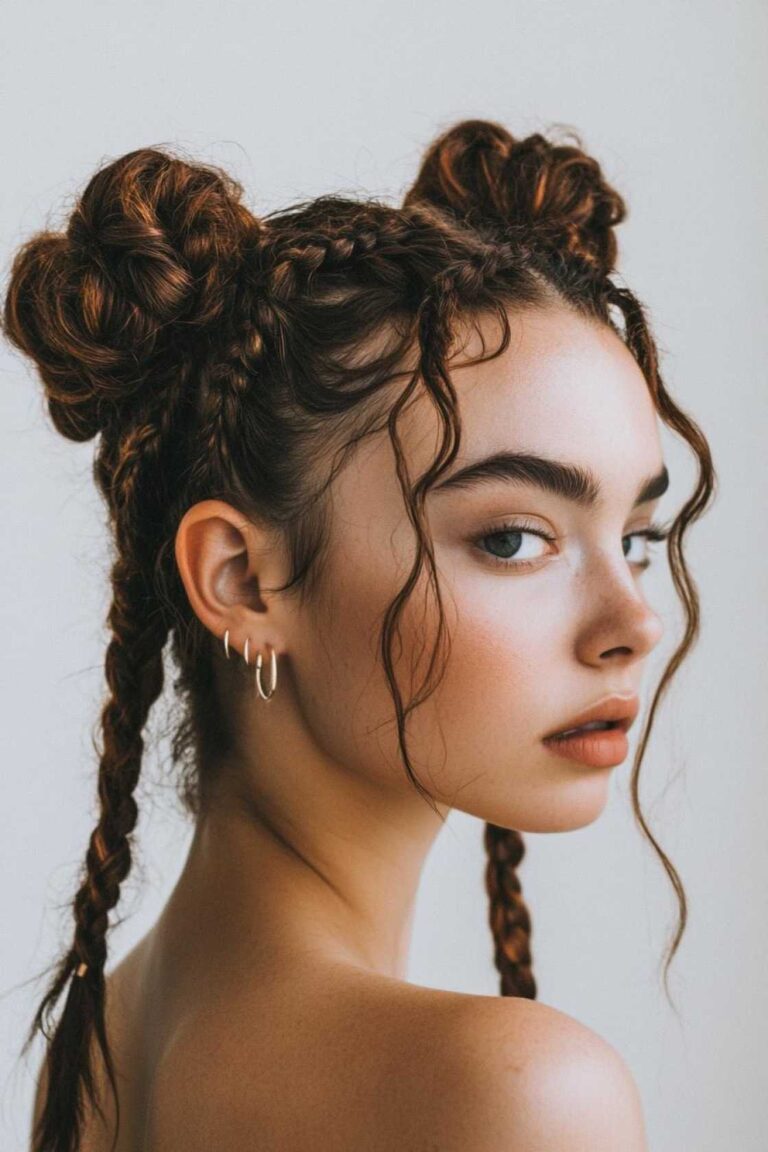 Playful & Trendy: 12+ Space Bun Ideas Perfect for Medium Hair Playful & Trendy: 12+ Space Bun Ideas Perfect for Medium Hair