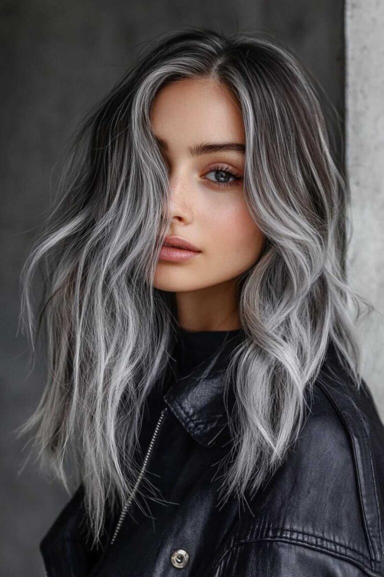 Soft Transition: 12+ Gray Blending Ideas for Dark Hair That Look Natural Soft Transition: 12+ Gray Blending Ideas for Dark Hair That Look Natural