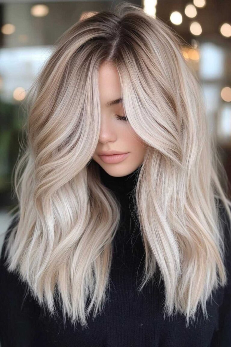 12+ Cool Ash Blonde Balayage Looks Offering Icy Dimension and Winter Brightness