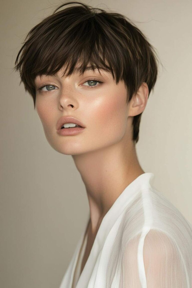 14+ Short Haircuts with Long Bangs Creating Modern Edge and Softness 14+ Short Haircuts with Long Bangs Creating Modern Edge and Softness