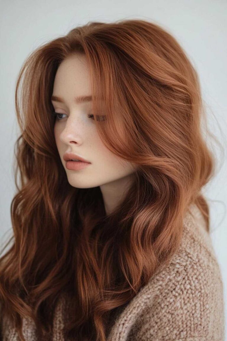 14+ Warm Maple Brown Hair Colors Bringing Rich Cozy Shine for Cold Seasons