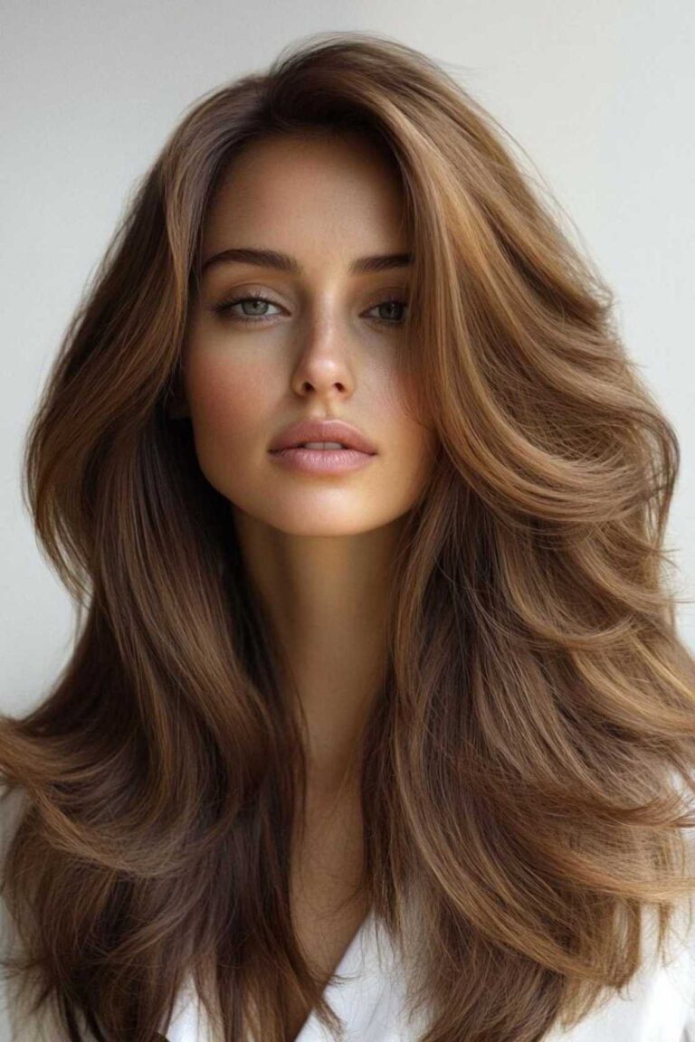 12+ Brown Layered Blowout Styles with Natural Volume and Smooth Finish 12+ Brown Layered Blowout Styles with Natural Volume and Smooth Finish