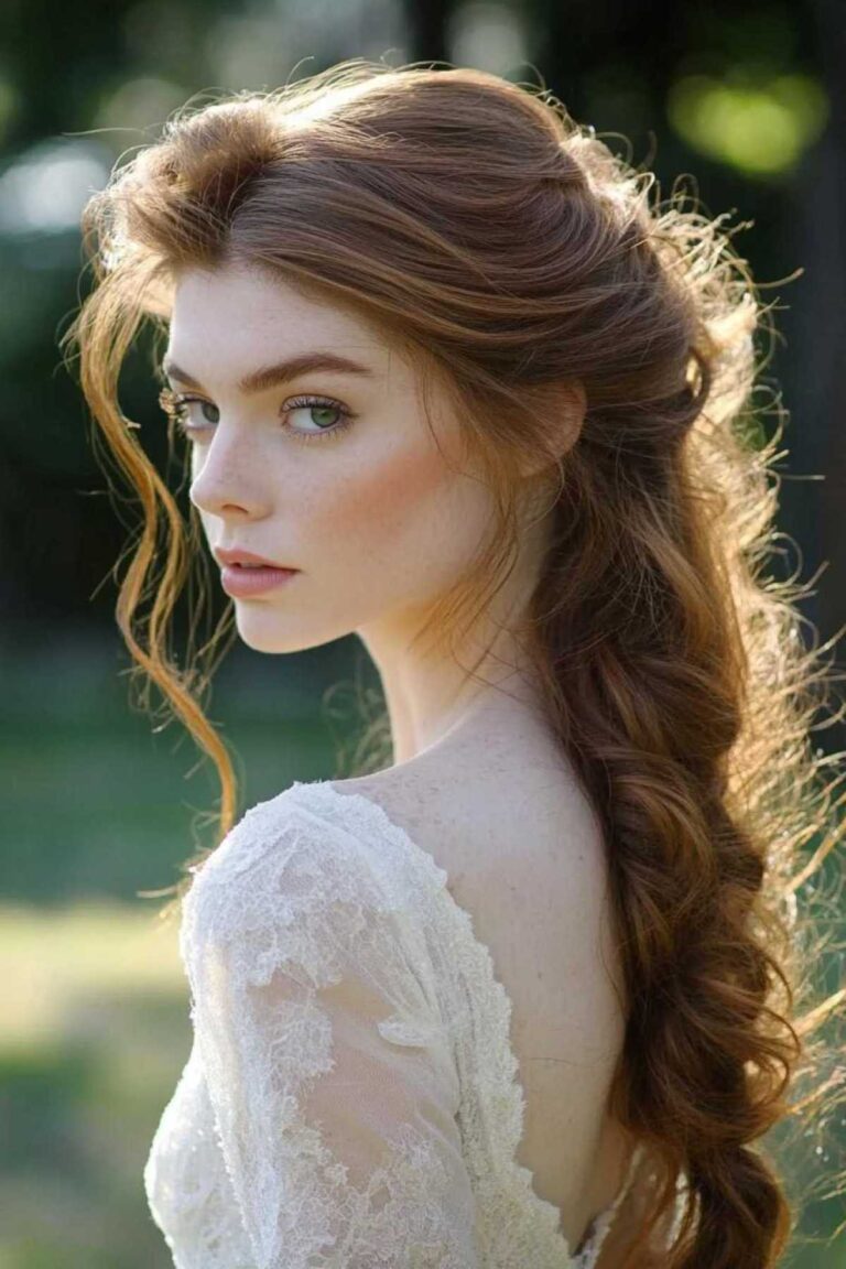 13+ Relaxed Twisted Half-Up Hairstyles with Casual Elegant Texture
