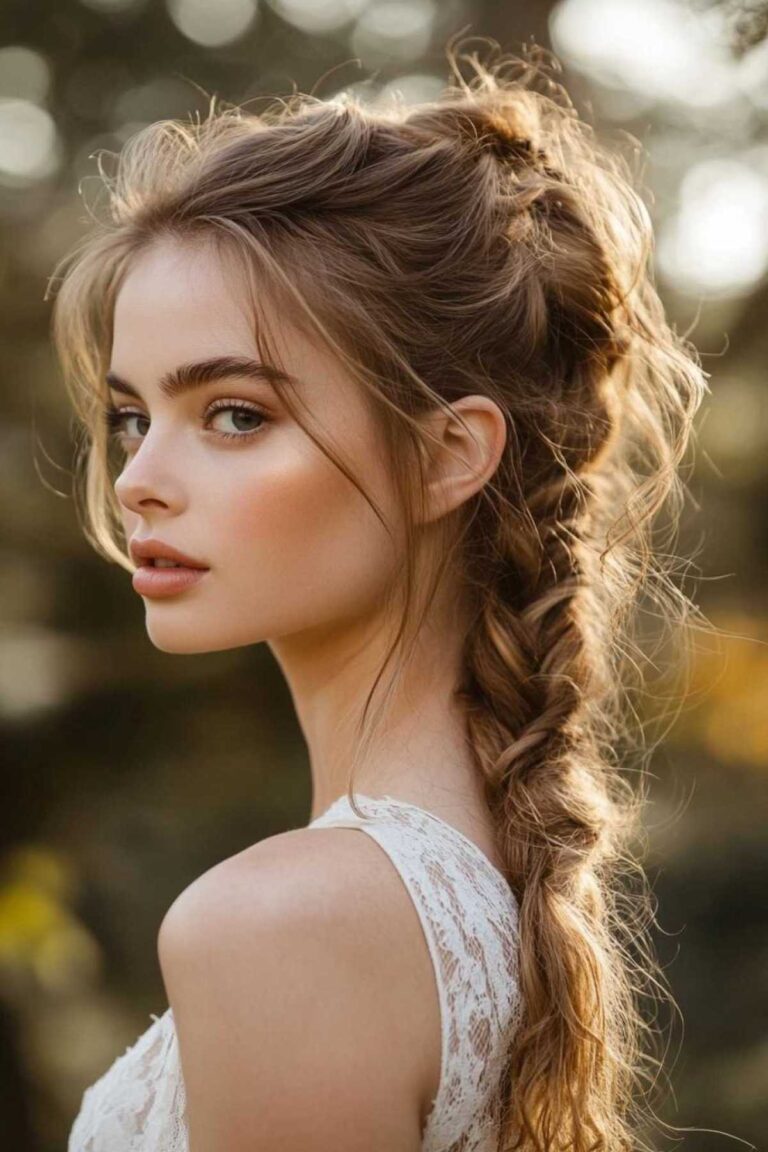 12+ Romantic Braided Ponytail Hairstyles with Loose Face-Framing Pieces 12+ Romantic Braided Ponytail Hairstyles with Loose Face-Framing Pieces