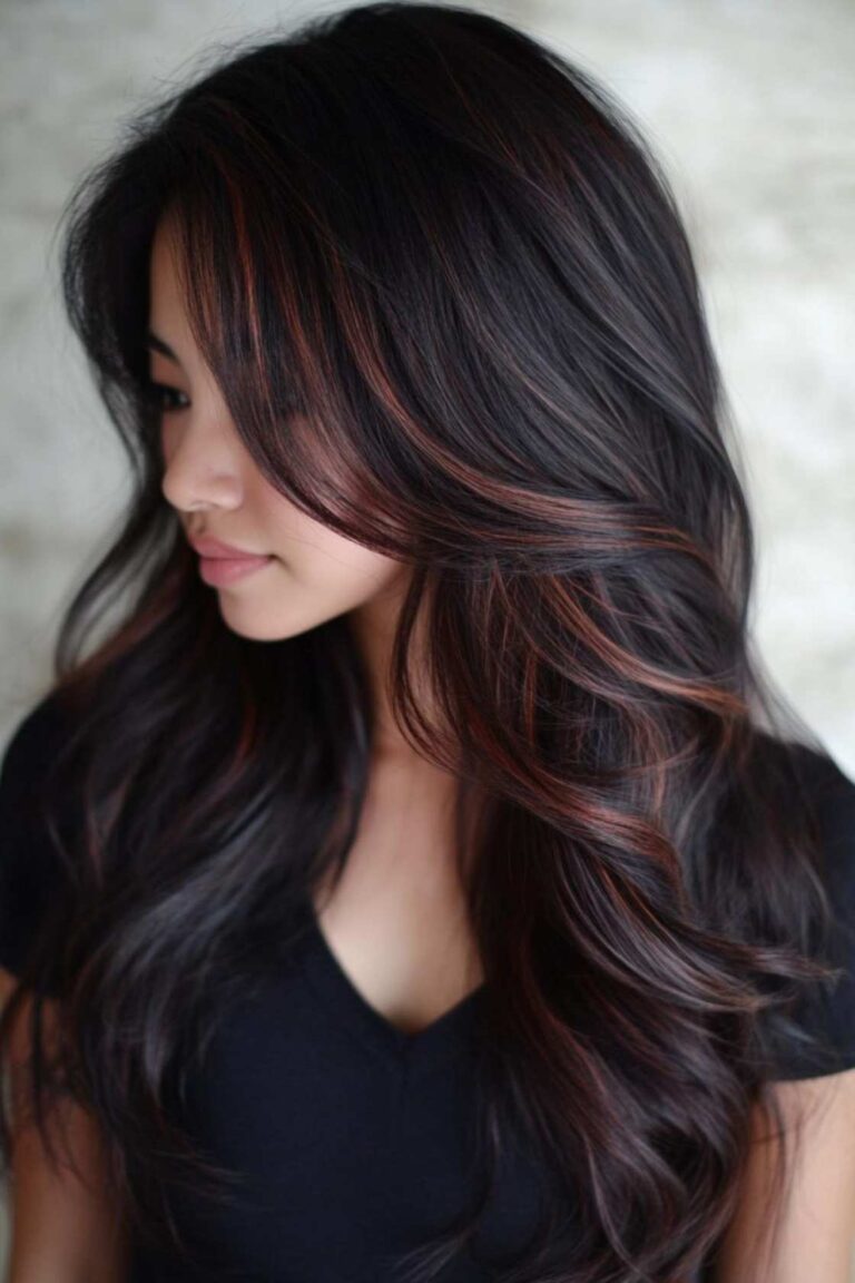 12+ Dark Hair with Highlights That Add Depth Without Harsh Contrast 12+ Dark Hair with Highlights That Add Depth Without Harsh Contrast