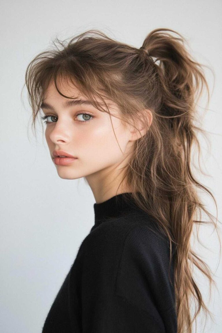 13+ Messy Ponytail Hairstyles with Soft Texture and Volume 2026 13+ Messy Ponytail Hairstyles with Soft Texture and Volume 2026