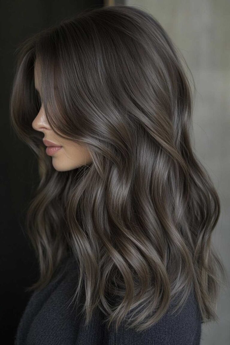 13+ Mushroom Brown Hair Color Looks with Neutral Smoky Undertones