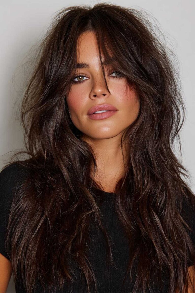 13+ Relaxed Shag Haircuts with Feathered Ends and Natural Shape