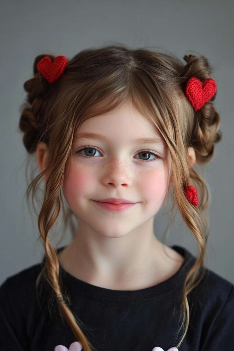 13+ Valentine’s Hairstyles for Kids with Hearts Braids and Fun Details 13+ Valentine’s Hairstyles for Kids with Hearts Braids and Fun Details