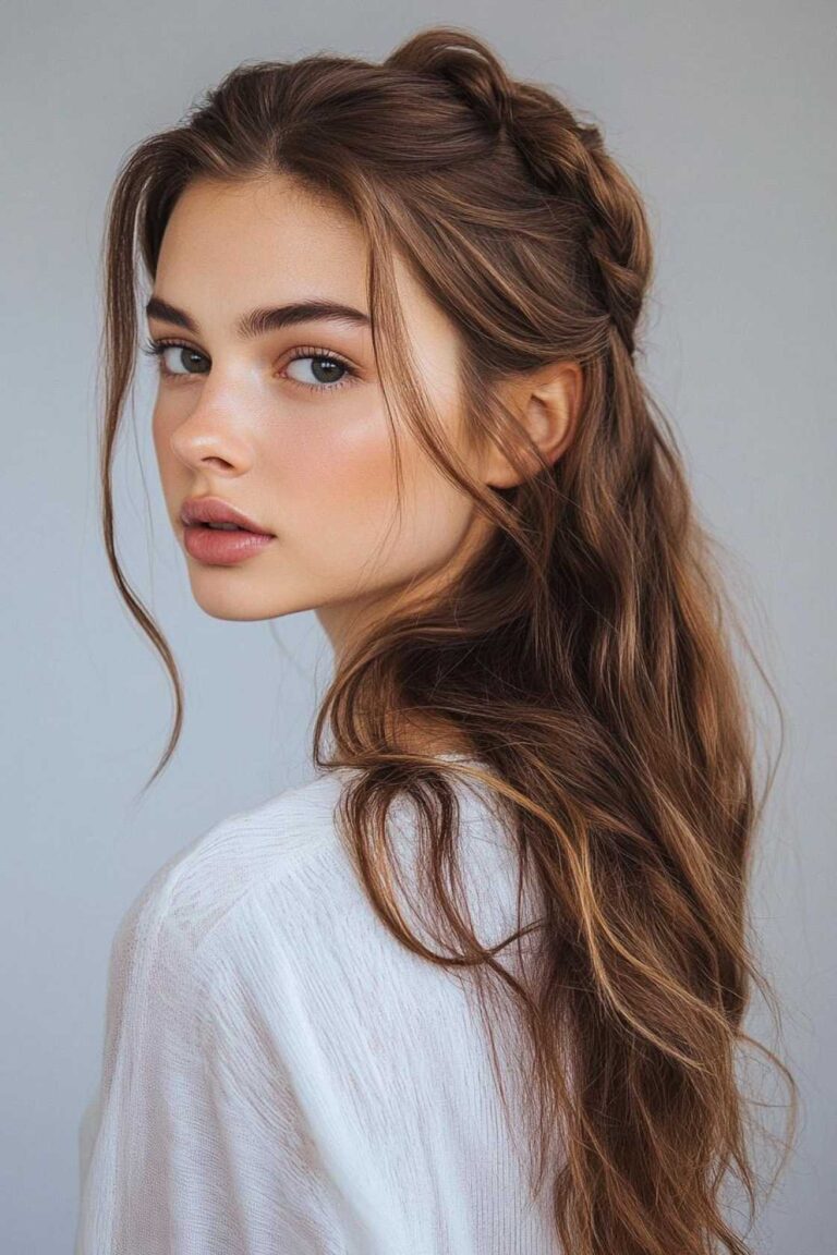 14+ Half-Up Hairstyles with Face-Framing Pieces Trending Everywhere 14+ Half-Up Hairstyles with Face-Framing Pieces Trending Everywhere