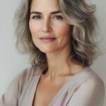 12+ Medium-Length Haircuts That Flatter Women Over 50 with Soft Balance