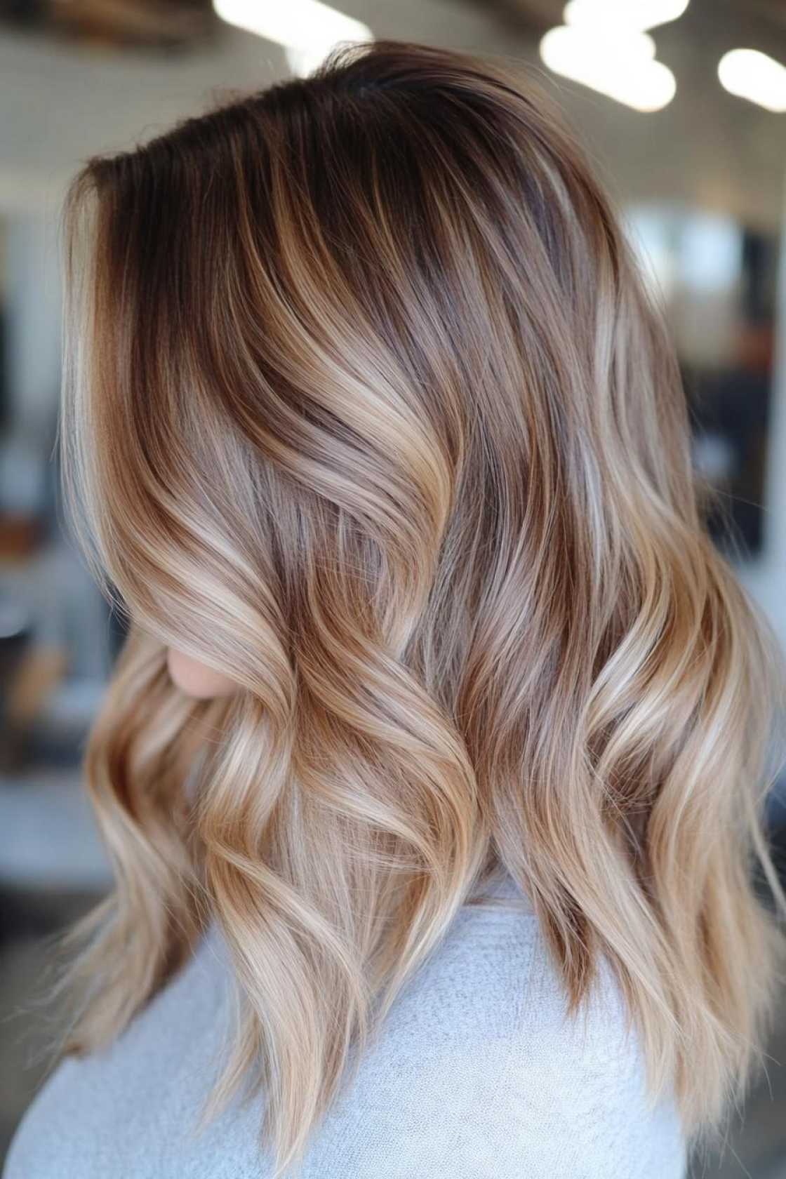 13+ Caramel Brown Blonde Highlight Ideas That Add Warm Dimension and Shine - 13. Honeyed Caramel Balayage