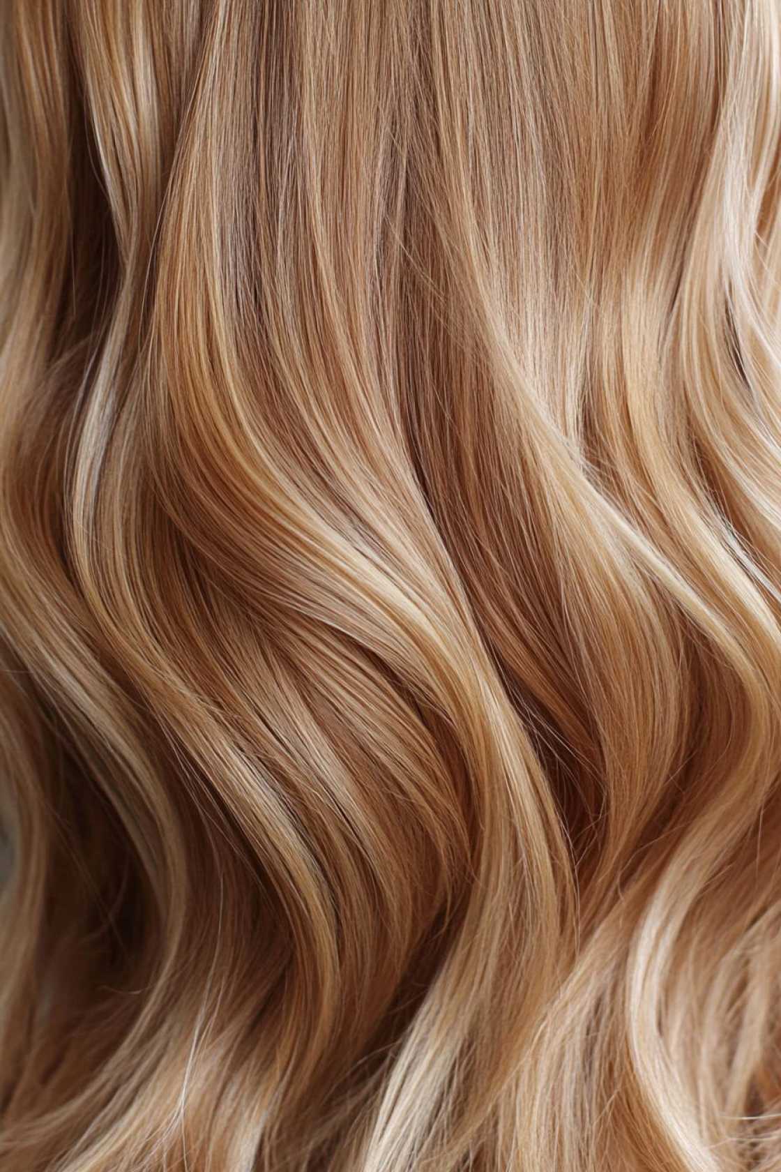 13+ Caramel Brown Blonde Highlight Ideas That Add Warm Dimension and Shine - 10. Warm Amber Ribbons
