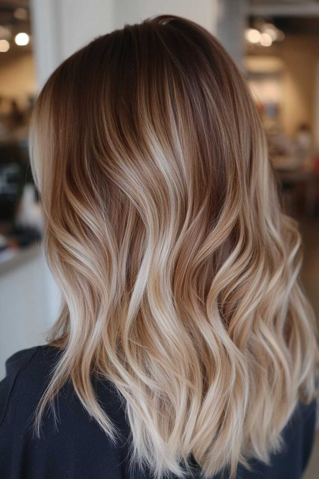 13+ Caramel Brown Blonde Highlight Ideas That Add Warm Dimension and Shine - 9. Creamy Caramel Ombre