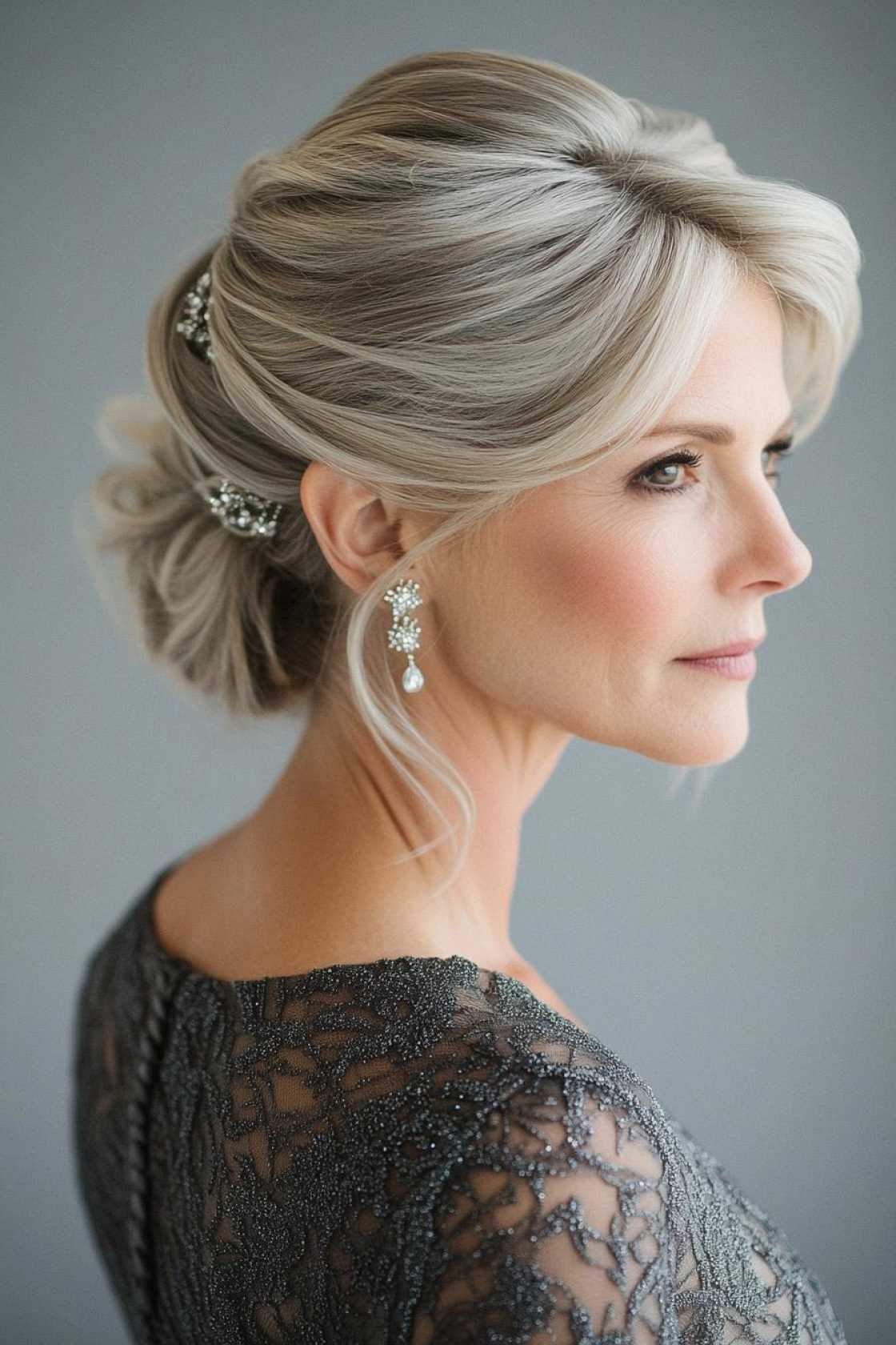 13+ Mother of the Bride Hairstyles That Feel Elegant Timeless and Modern - The French Twist: A Timeless Classic