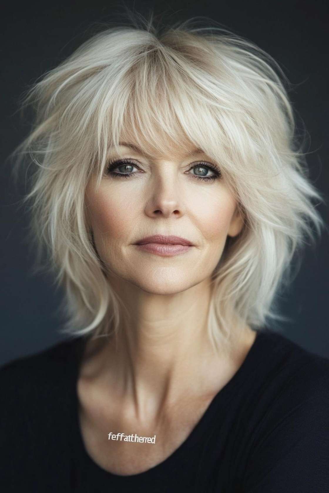 13+ Shag Haircuts for Women Over 50 with Airy Layers and Texture - 5. The Feathered Shag for Softness