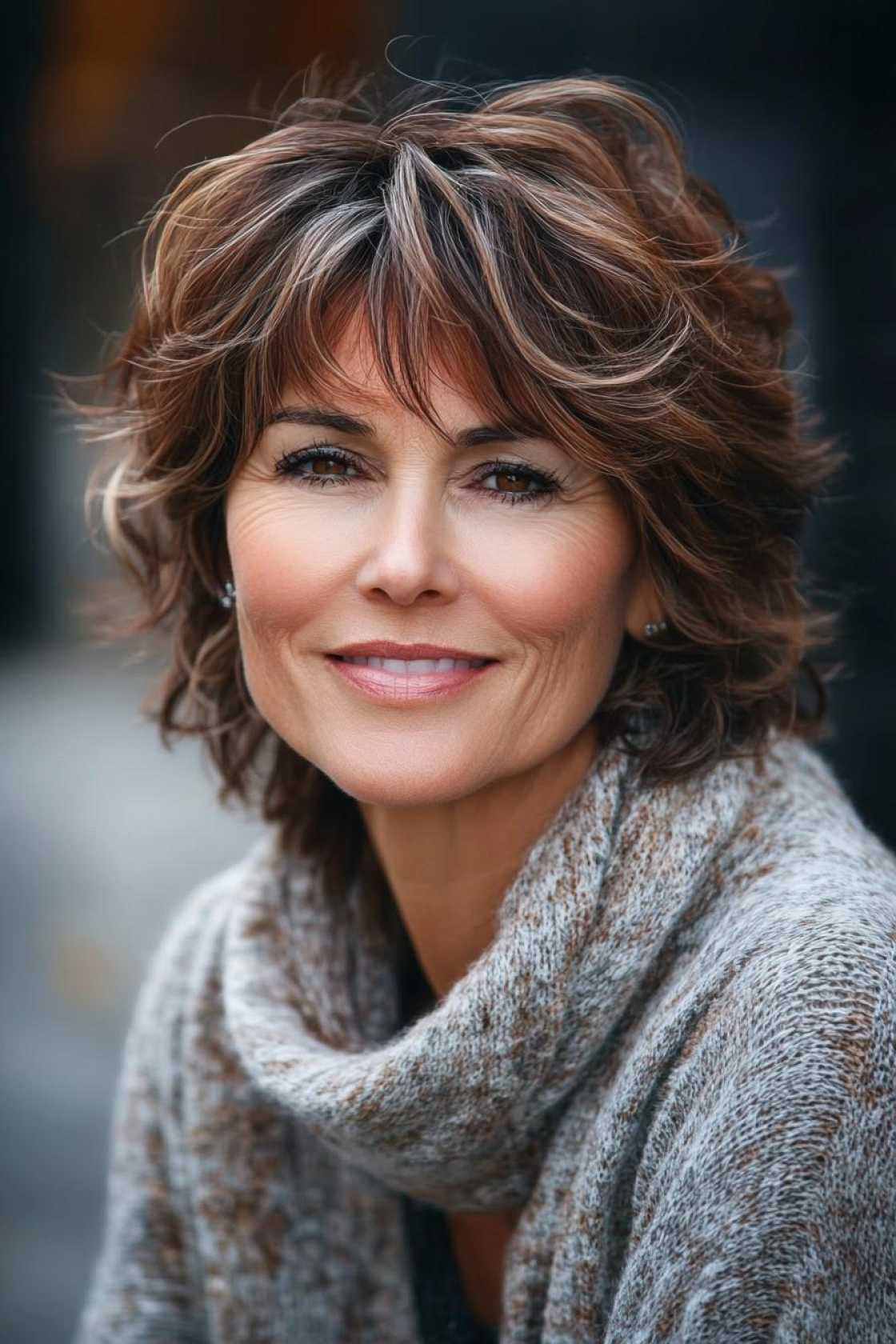 13+ Shag Haircuts for Women Over 50 with Airy Layers and Texture - 10. The Voluminous Shag with Crown Layer
